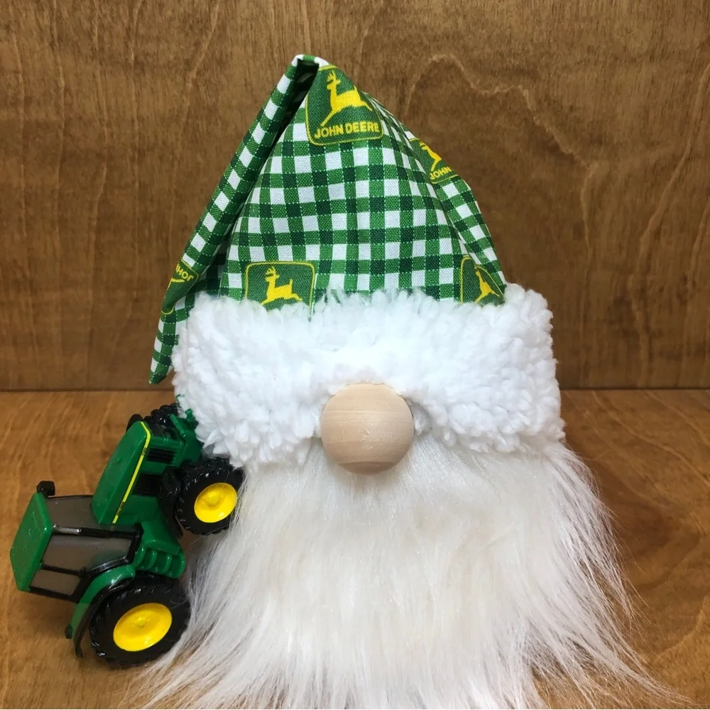 John Deere Gnome Green Yellow White Tractor Farmer Gift Sunglasses - Picture 5 of 8